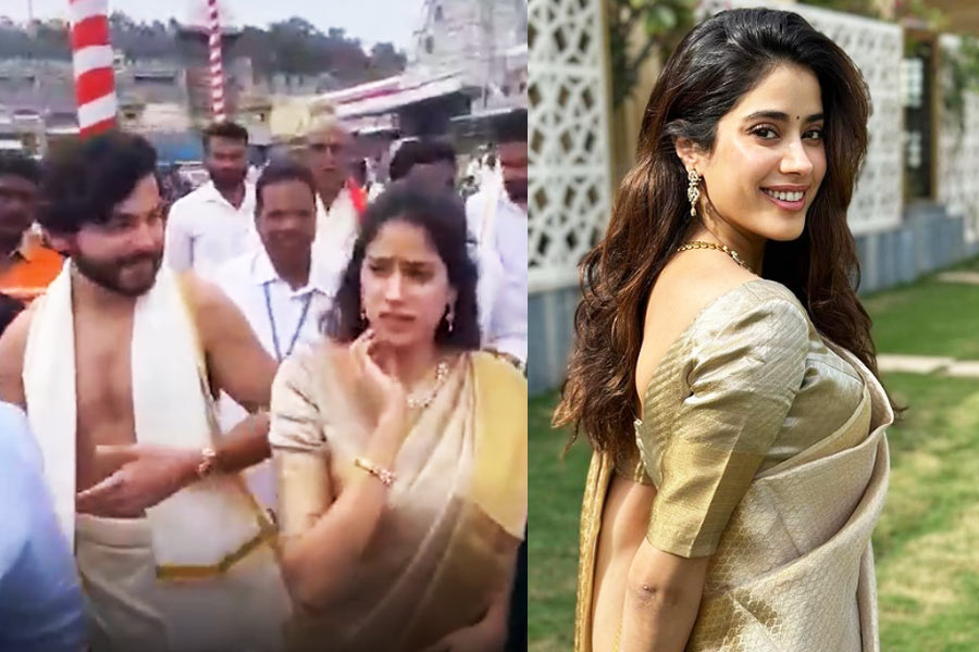 Janhvi Kapoor visits Tirupati temple with boyfriend Shikhar Pahariya | Sangbad Pratidin