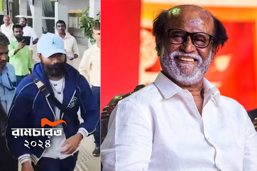 Rajinikanth, Dhanush Leave For Ayodhya Ahead of Ram Mandir inauguration | Sangbad Pratidin