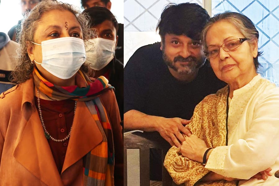 Rakhi Gulzar starts Shiboprosad-Nandita's Amar Boss shooting | Sangbad Pratidin