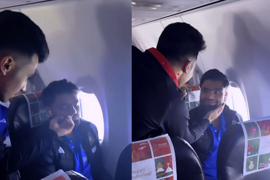 Rahmanullah Gurbaz plays a brotherly prank with KKR teammate Rinku Singh । Sangbad Pratidin