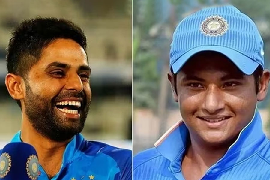 Suryakumar Yadav was overjoyed after Sarfaraz Khan was picked in the Indian squad । Sangbad Pratidin