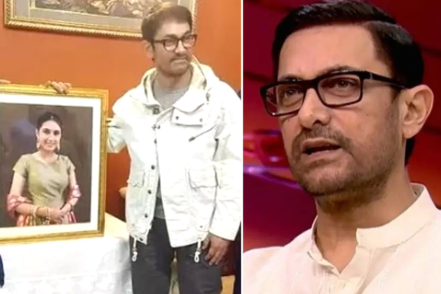 Aamir Khan trolled for posing with smiling face at late 'Dangal' co-star Suhani Bhatnagar's commemoration | Sangbad Pratidin