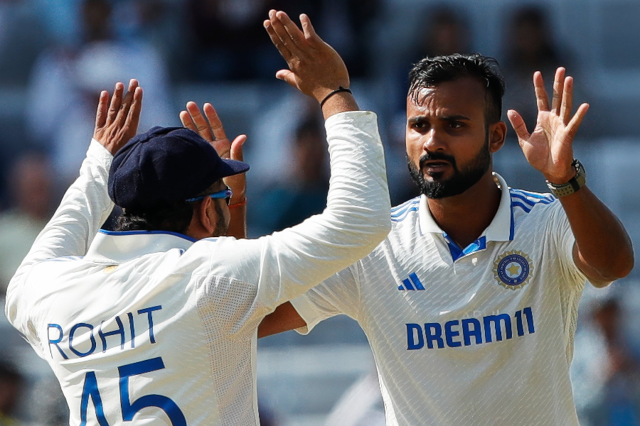 Akash Deep and Rohit Sharma 