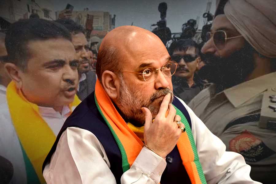 BJP in trouble after Suvendu Adhikari's khalistani remark, Amit Shah visit likely to delayed । Sangbad Pratidin