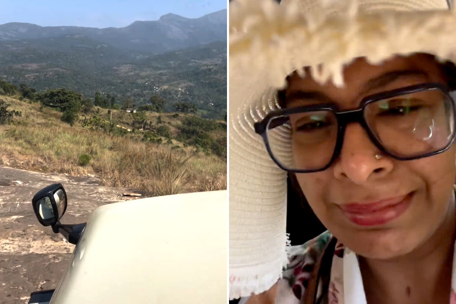 Iman Chakraborty shared video of her 'Road kaha hain?' experience in Muniyara, Kerala | Sangbad Pratidin