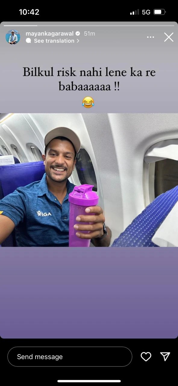 Mayank Agarwal instagram