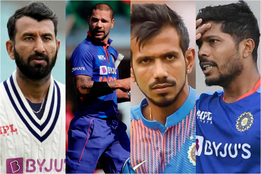 Cheteshwar Pujara, Shikhar Dhawan, Umesh Yadav, Yuzvendra Chahal