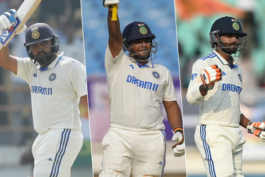IND vs ENG: Rohit Sharma and Ravindra Jadeja scores century, Sarfaraz khan plays great knock in his debut match । Sangbad Pratidin