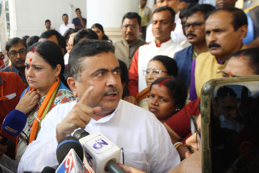 BJP walked out from WB assembly after adjournment motion rejected | Sangbad Pratidin