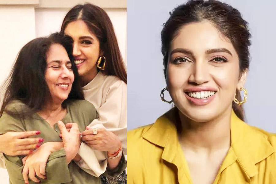 Bhumi Pednekar receives gold coin from mother for Bhakshak | Sangbad Pratidin
