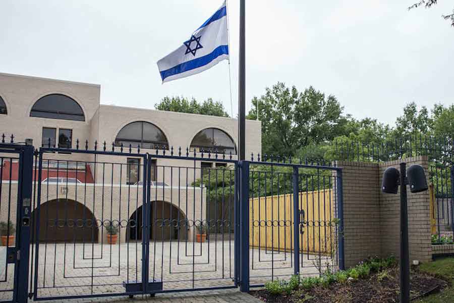 US air force member allegedly set himself ablaze outside the Israeli embassy। Sangbad Pratidin
