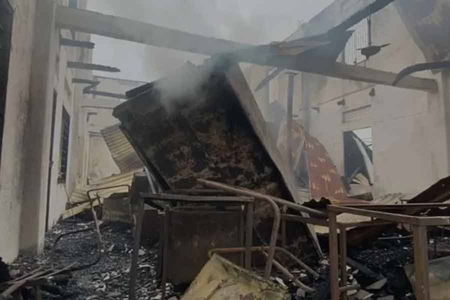 Massive blast at Manipur University Campus, 1 killed। Sangbad Pratidin