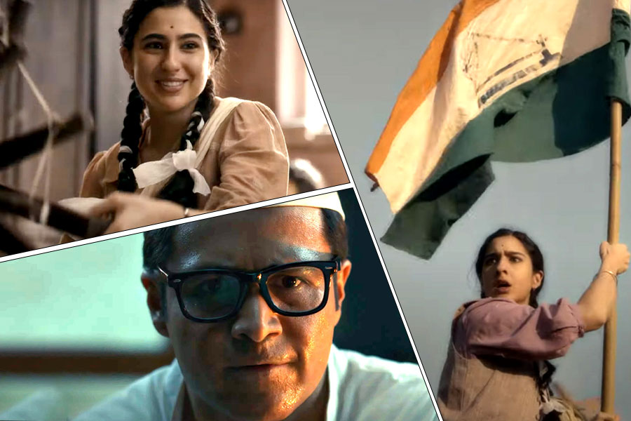 Sara Ali Khan plays Usha Mehta in Ae Watan Mere Watan trailer | Sangbad Pratidin