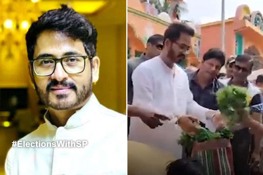 Lok Sabha 2024: Hiran Chatterjee at ghatal market for vegitable Shopping