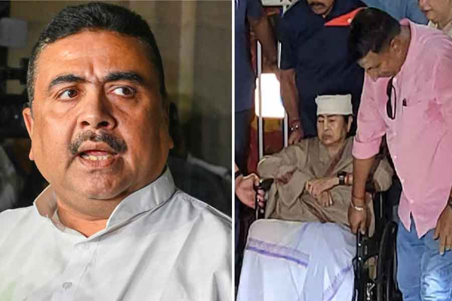 TMC was furious as BJP leader Suvendu Adhikari shown obscene gesture to the injury of CM Mamata Banerjee
