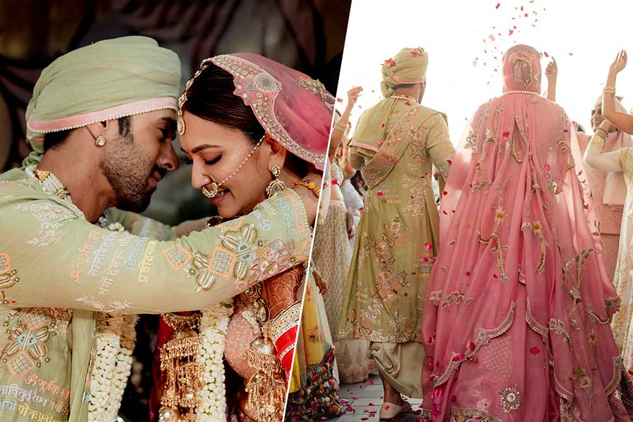 Pulkit Samrat, Kriti Kharbanda's Wedding outfit details