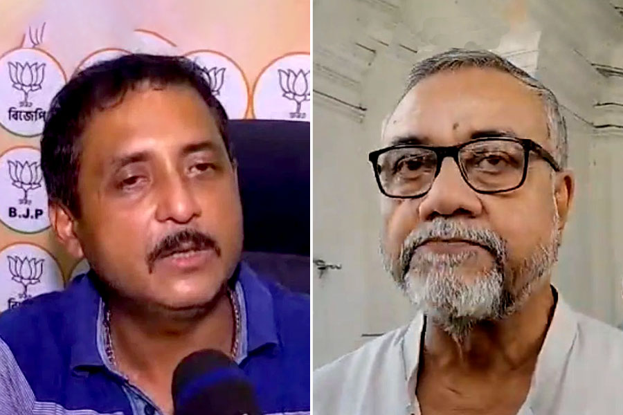 BJP leader Sajal Ghosh met former TMC MLA Tapas Roy, sent best wishes