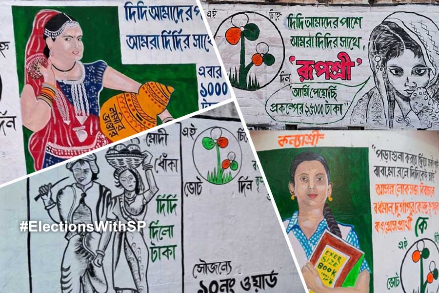 TMC making cartoon for campaigning of Lok Sabha 2024