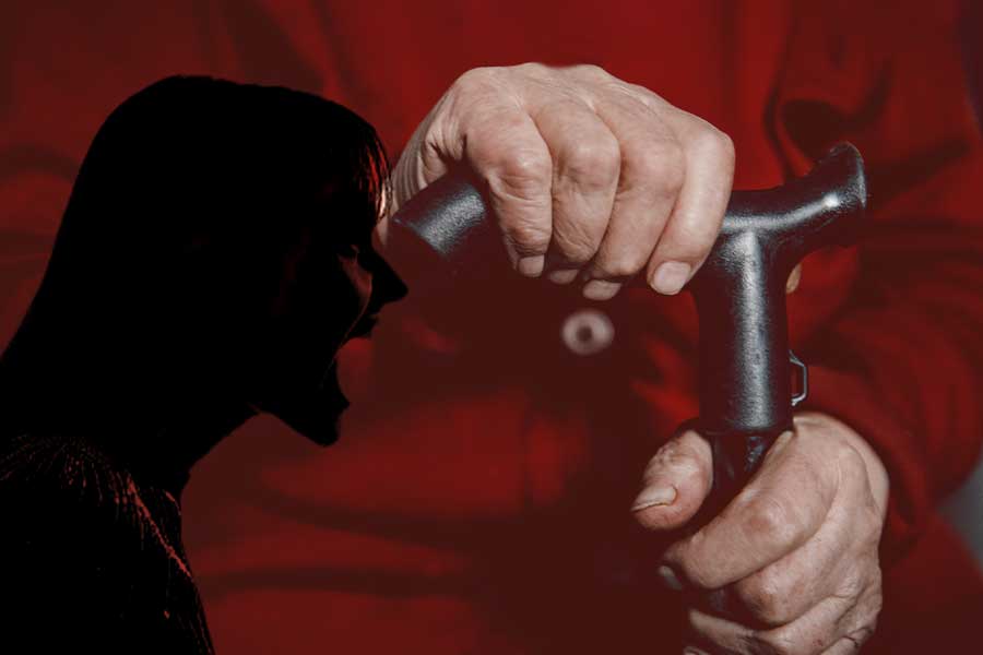Karnataka woman beaten up 87 year old father in law