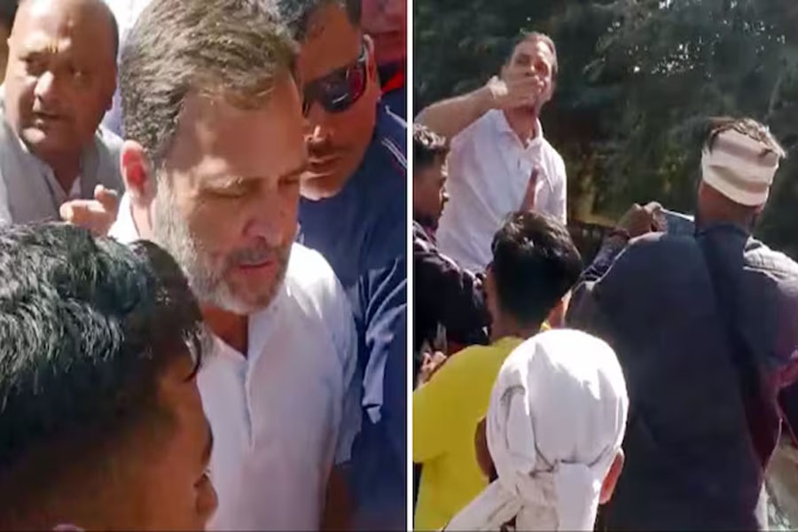 Rahul Gandhi give flying kiss against Jai Shri Ram chant