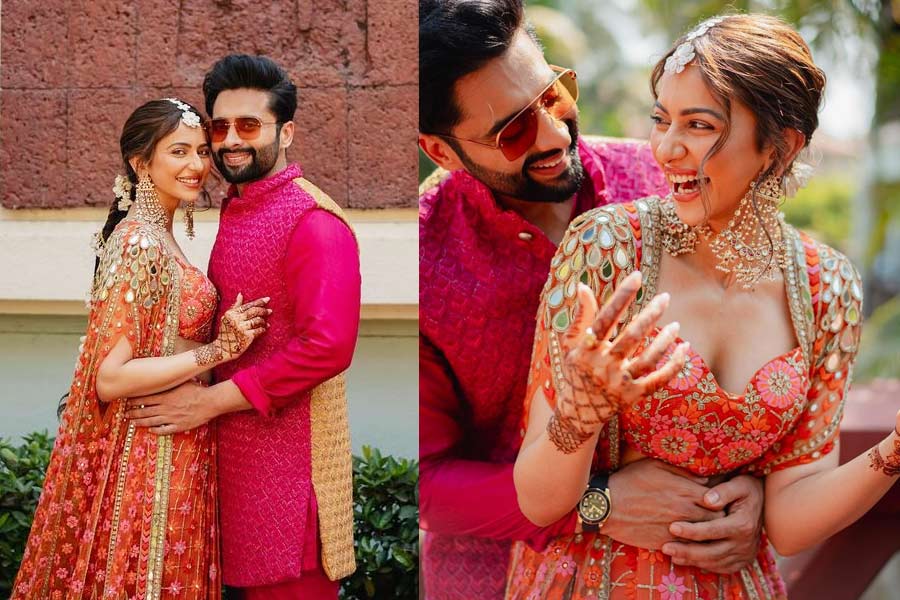 Rakul Preet Singh, Jackky Bhagnani visit Golden Temple with family