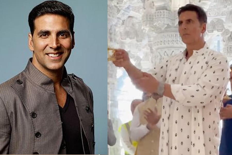 Akshay-Tiger visit BAPS temple in Abu Dhabi ahead of film release