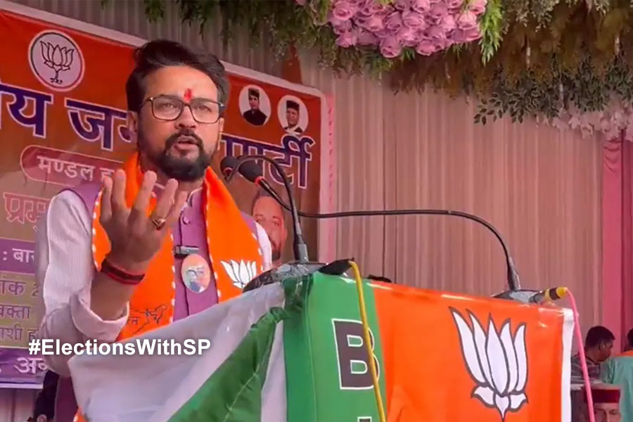 BJP leader Anurag Thakur repeats 'property to muslims' charge against Congress at rally