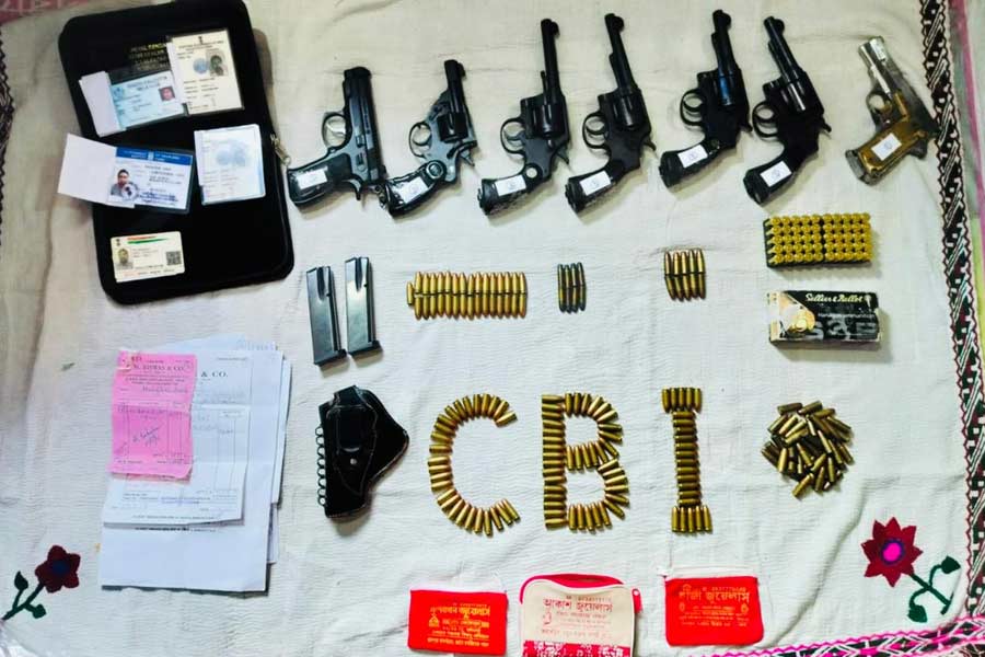 CBI recovers arms and ammunitions during searches at Sandeshkhali
