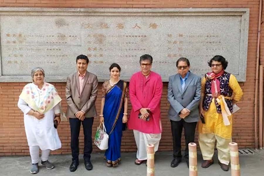 Indian deligates tour to Sanghai for 100 years of Rabindranath Tagore's China visit