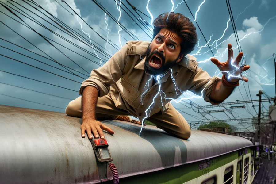 Man electrocuted to death after he rides on top of a local train at Sealdah station