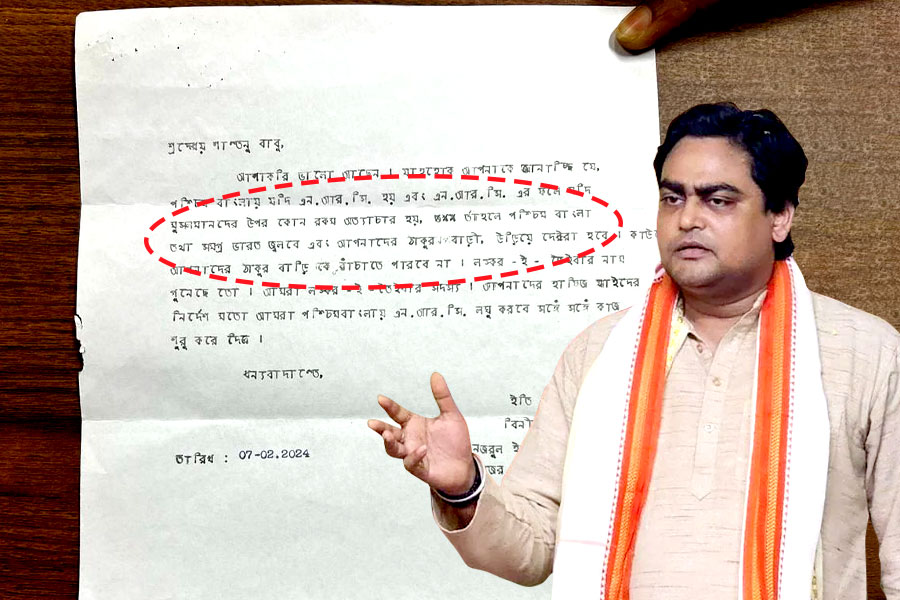Santanu Thakur receives threat letter from LeT regarding NRC!
