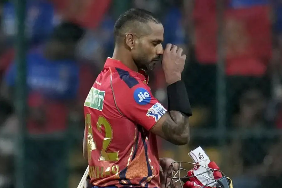 Punjab skipper Shikhar Dhawan could be out for ten days due to shoulder injury