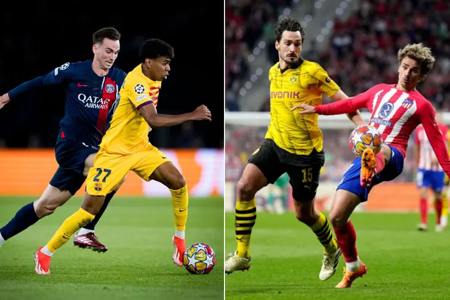 Champions League Barcelona beat PSG 3-2, Atletico Madrid edge Dortmund 2-1