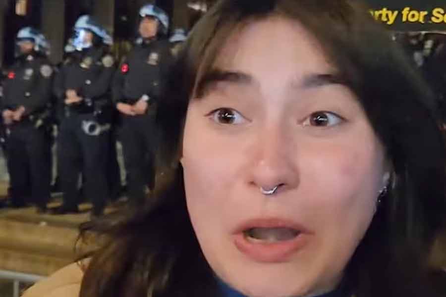 US student asked why she's protesting against Israel, says 'Don't know'