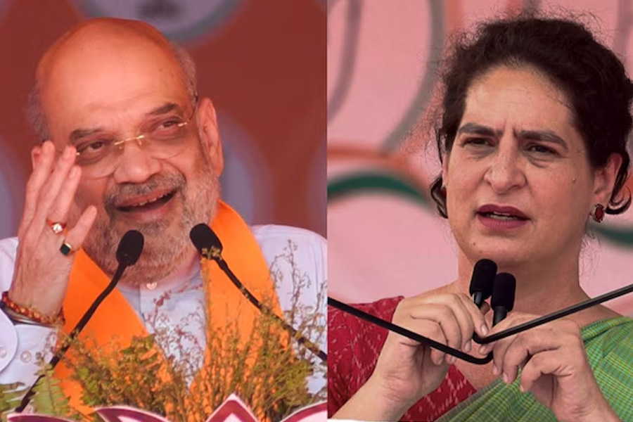 Amit Shah asks Priyanka Gandhi to discuss Karnataka CM on JDS MP's video