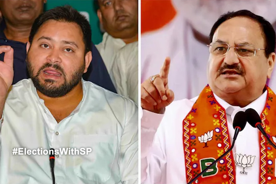 JP Nadda brought five bag cash in Bihar, alleges Tejaswi Yadav