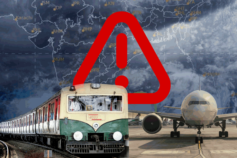 Flight and local train service partially cancelled due to Cyclone Remal