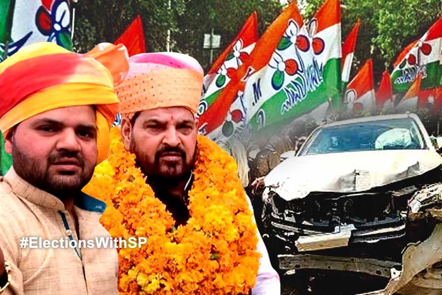 TMC Attacks Karan 2 killed after being hit by car in Brij Bhushan Singh's son's convoy