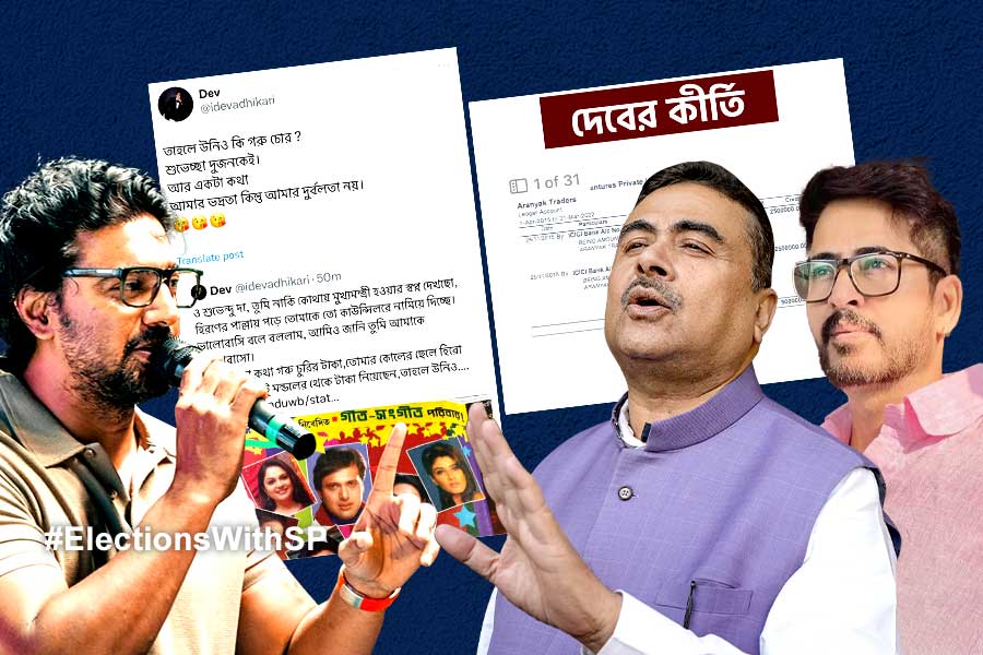 Suvendu Adhikari attacks TMC MP Dev