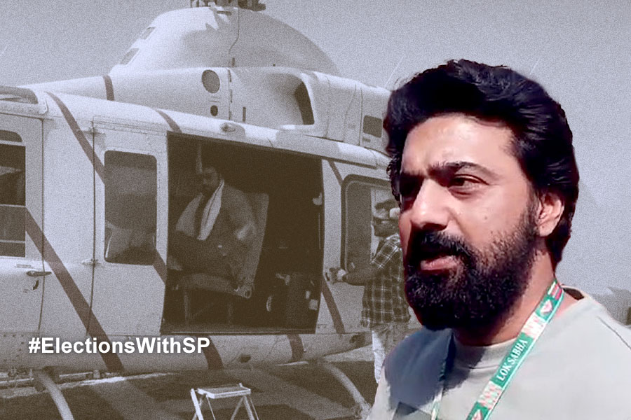 Fire at TMC candidate Dev's chopper during campaign