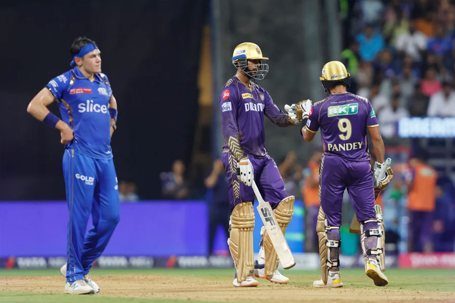 Kolkata Knight Riders scored decent run vs Mumbai Indians in IPL 2024