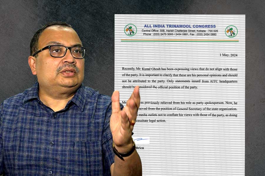 TMC removes Kunal Ghosh from state general secretary post