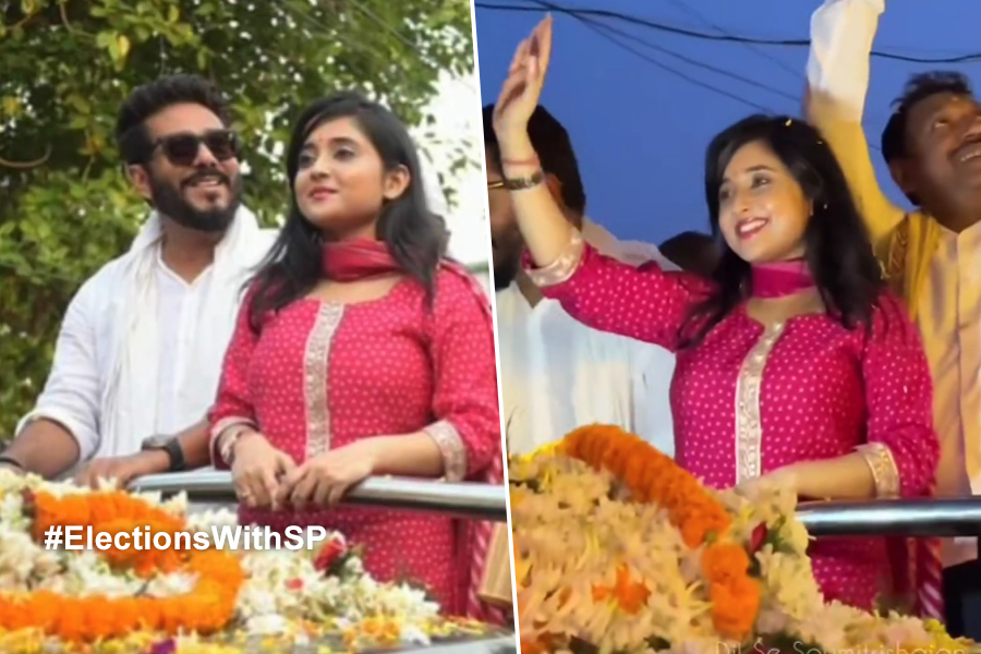Lok Sabha Election 2024: Soumitrisha Kundu campaigns with Raj Chakraborty for Partha Bhowmick in Barrackpore