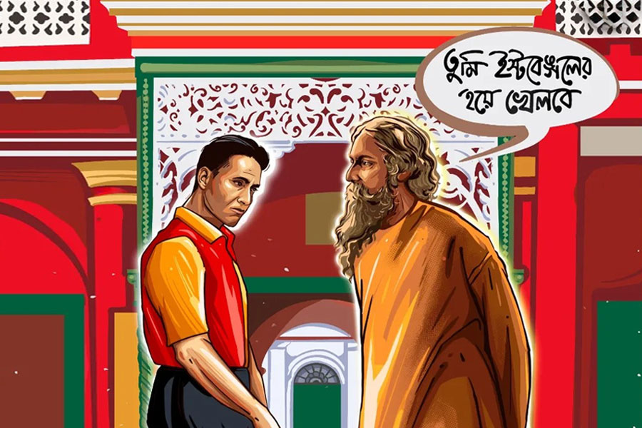 Here is what Rabindranath Tagore said to Surya Chakraborty, legendary footballer of East Bengal