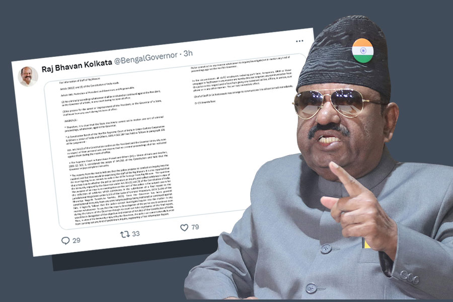 WB governor C V Ananda Bose issued statement on police probe for harassment case