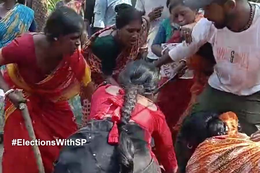 Situation turns violent in Sandeshkhali during BJP protest