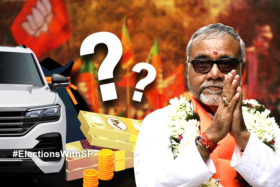 How much property do have BJP candidate Tapas Roy