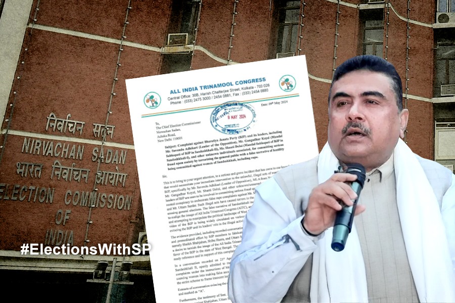 TMC appeals at Election Commission of India to file criminal case against Suvendu Adhikari on Sandeshkhali issue