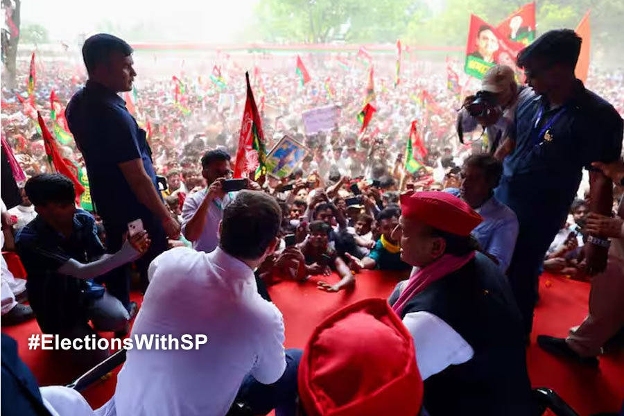 Lok Sabha Election 2024: Massive crowd in meeting of Rahul Gandhi and Akhilesh Yadav