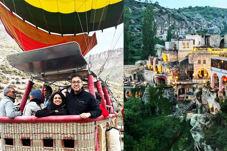 Anupam, Prashmita enjoys Hot Air Balloon in Cappadocia, Turkey